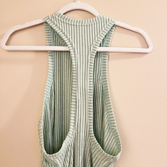 Anthropologie Daily Practice Ribbed Green Midi Dress - Picture 4 of 9